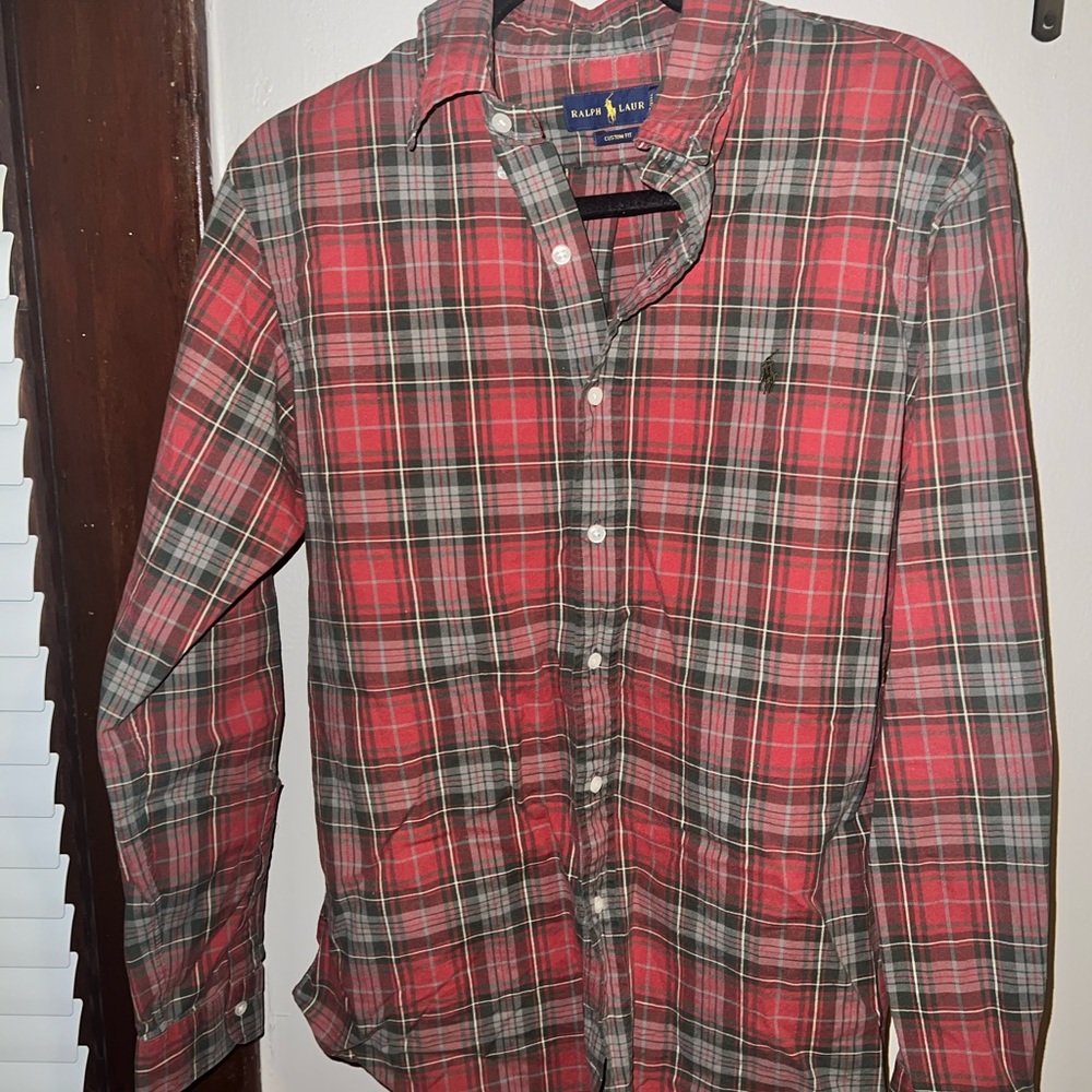 Ralph Lauren button up plaid shirt